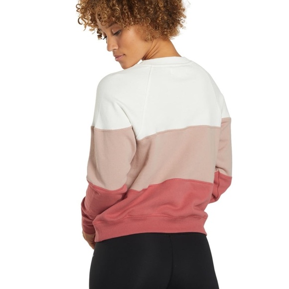 Spiritual Gangster Triblock Bridget Raglan Pullover Crewneck Cotton Sweatshirt S - Picture 2 of 7